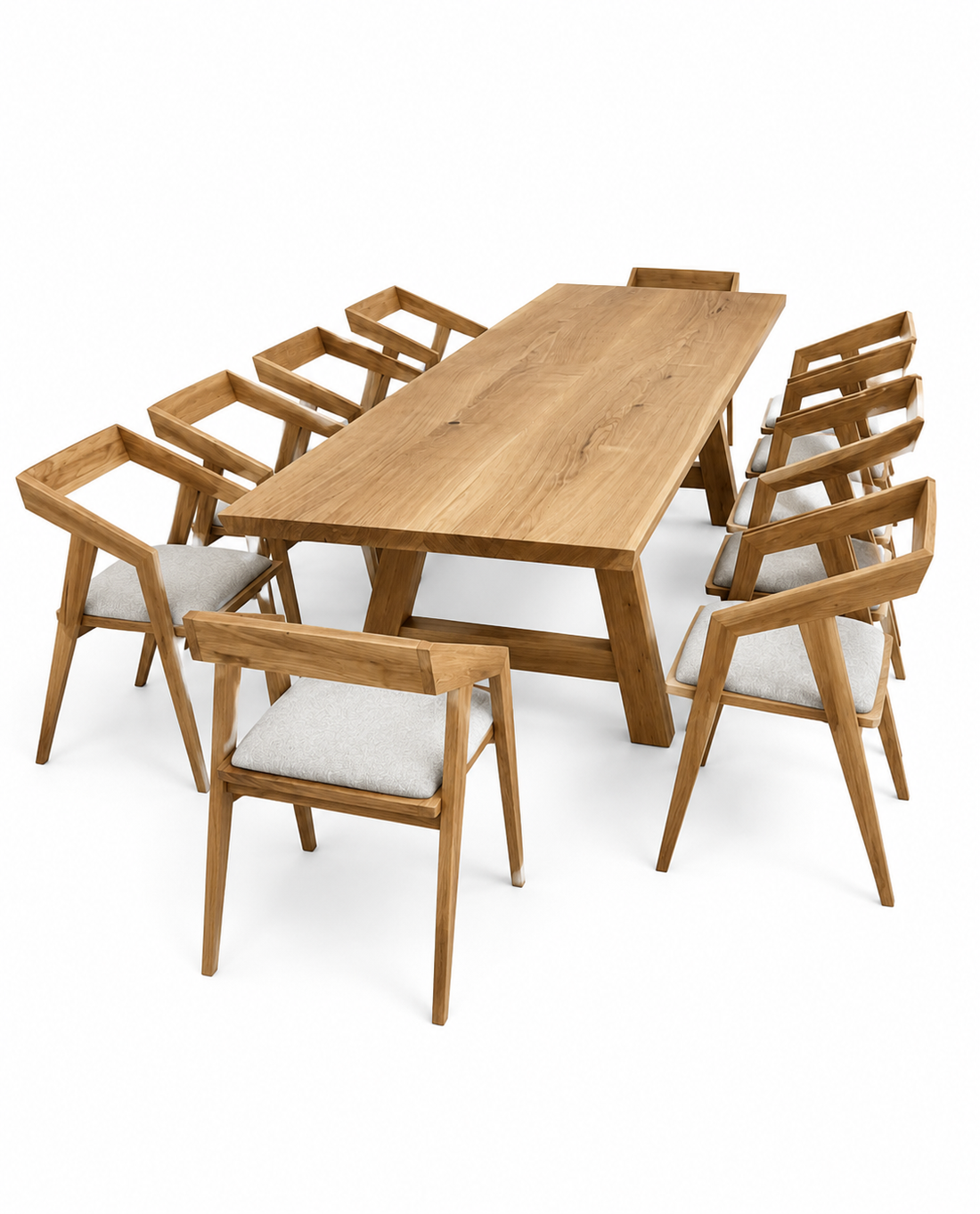 Clara Extendable Oak Dining Table | Solid Wood | S10 Home