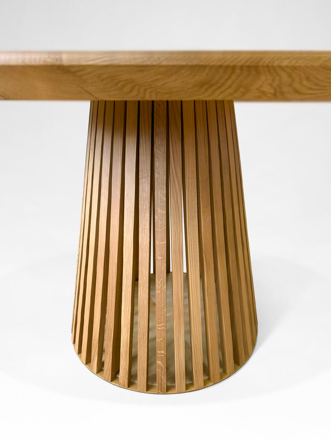 Vivien Non-Extendable Round Natural Oak Dining Table 110cm