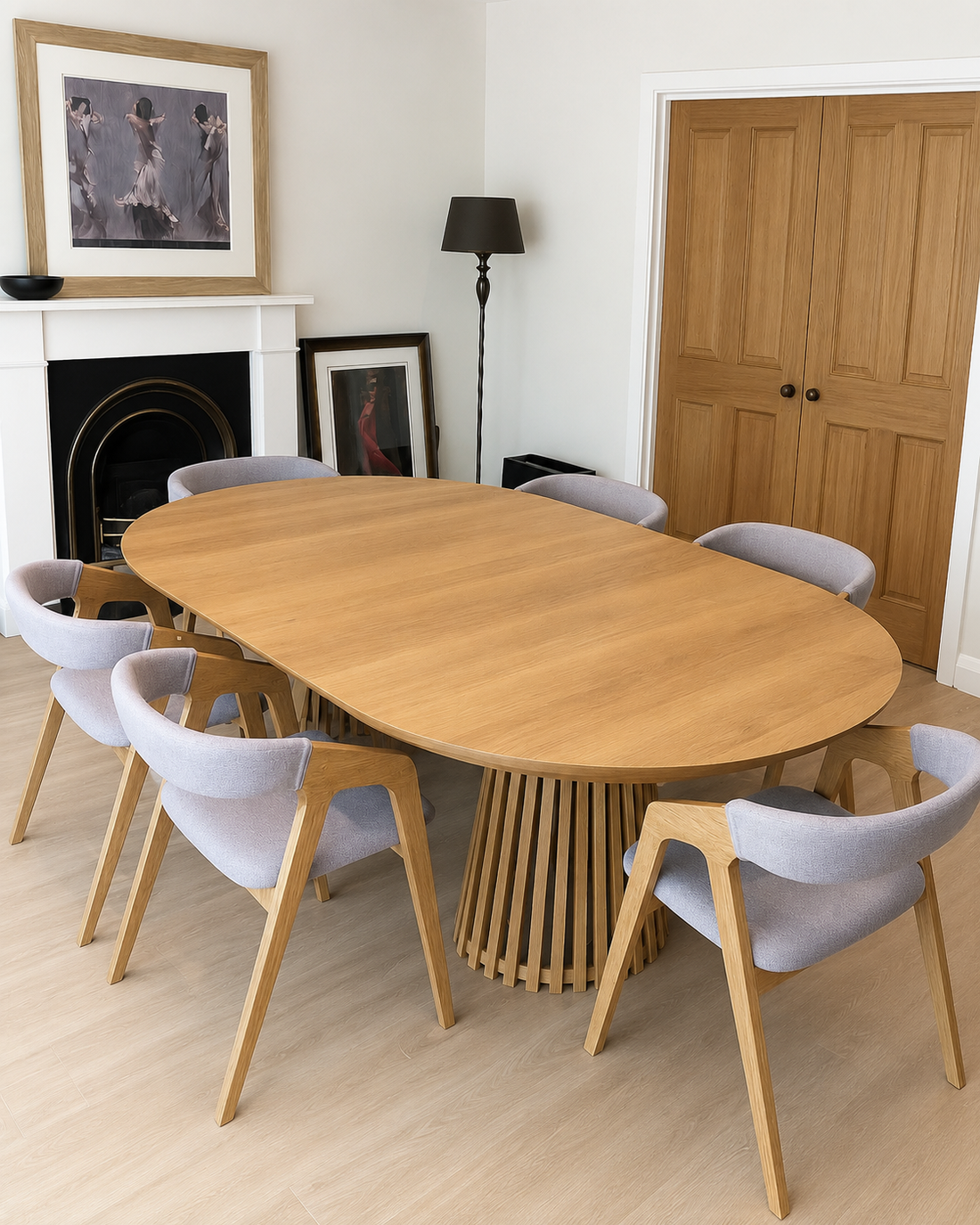 Vivien Extendable Round Oak Dining Table | S10Home 